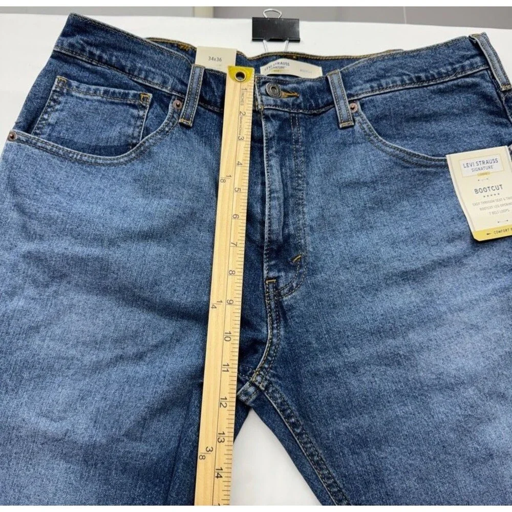 Levi Strauss Signature Gold Men's 34x36 Blue Bootcut Jeans NWT (78 characters)